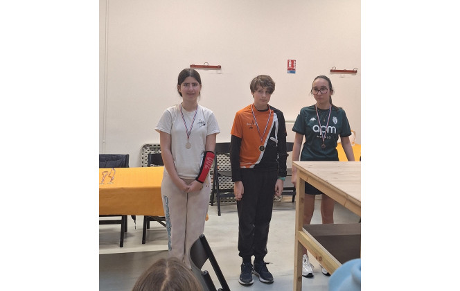 Podium avec Lucie en argent